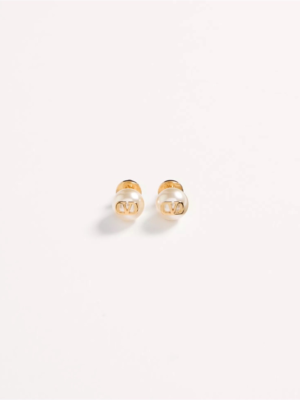VLogo Signature Earrings with Pearls